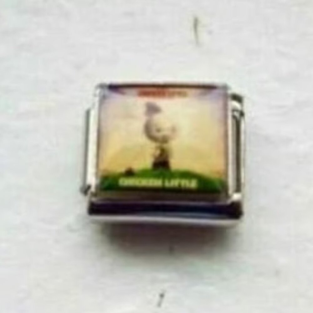 Chicken Little photo 9mm stainless steel italian charm bracelet link new